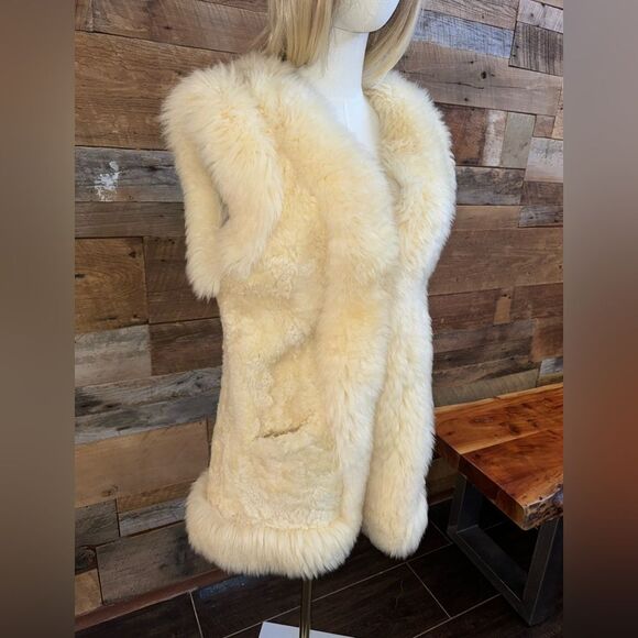 Vintage 100% NZ Lambskin Fur Vest by Alpine Fashions | M | Made in New Zealand - Picture 11 of 15